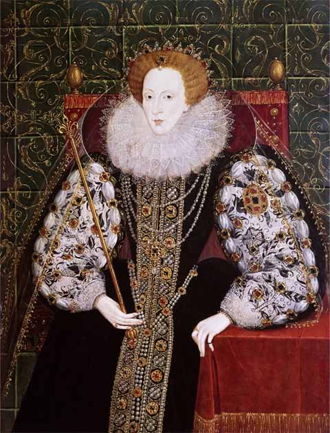 Elizabeth I, 1533 – 1603, by an anonymous artist. (Public domain)