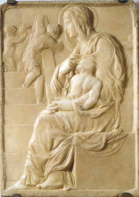 ‘Madonna of the Stairs’ (1490–1492), Michelangelo's earliest known work in marble. (Public domain)
