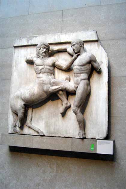 Southeast metope of the Elgin Marbles. (Wally Gobetz / CC BY-NC-ND 2.0)