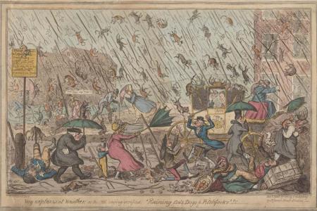 “Raining Cats, Dogs & Pitchforks” (Public Domain)